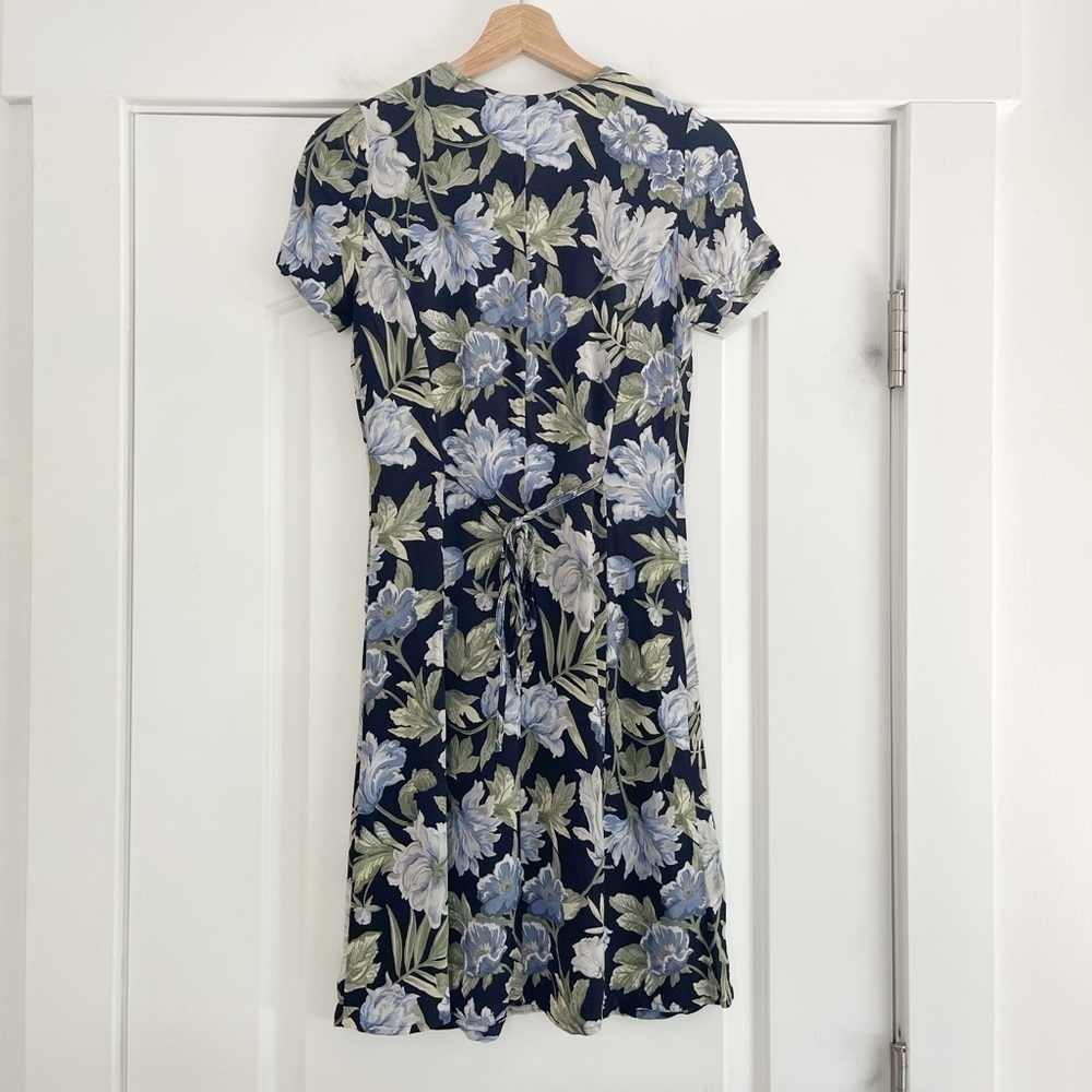 Vintage Karen Kane Floral Button Front Mini Dress - 6 - Picture 7 of 7